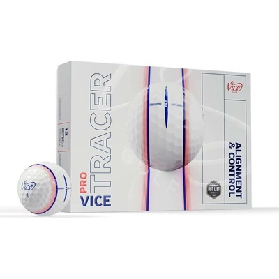 Vice Golf Pro Tracer biele 3 x 3 ks