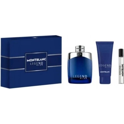 Mont Blanc Комплект за мъже Mont Blanc Legend Blue - Eau de Parfum 100 мл + 7.5 мл + Душ гел 100 мл
