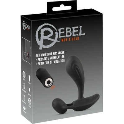 Rebel RC - 2в1 простатен вибратор (черен)