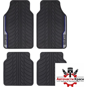Sparco Стелки гума Sparco SPF507BL 4БР/К-Т Черно/Синьо (5152770) - avtochastikrasi