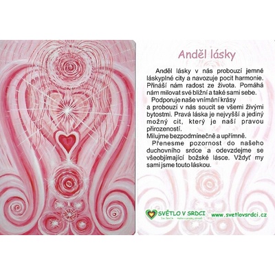 Anděl lásky - harmonizační obrázek