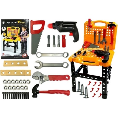 Mamido Velký kufřík a stůl s nářadím pro malé kutily