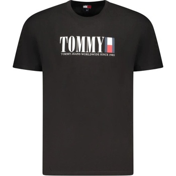 Tommy Hilfiger Мъжка тениска с къс ръкав tommy hilfiger, Размер m, Цвят Черен (dm0dm21941_nebds)