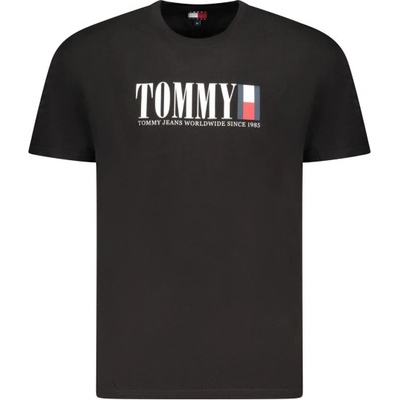 Tommy Hilfiger Мъжка тениска с къс ръкав tommy hilfiger, Размер m, Цвят Черен (dm0dm21941_nebds)