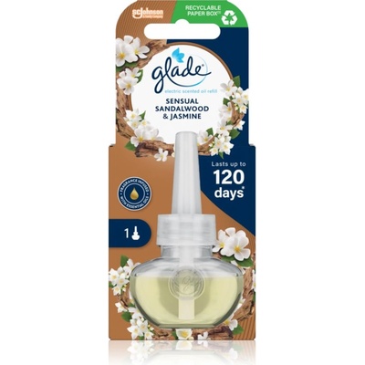 Glade Sensual Sandalwood & Jasmine пълнител за електрически дифузер 20ml