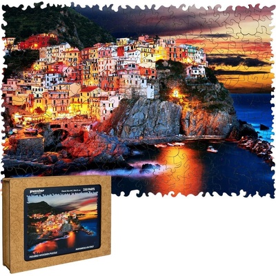 Puzzler Drevené Manarola v Taliansku 250 dielov