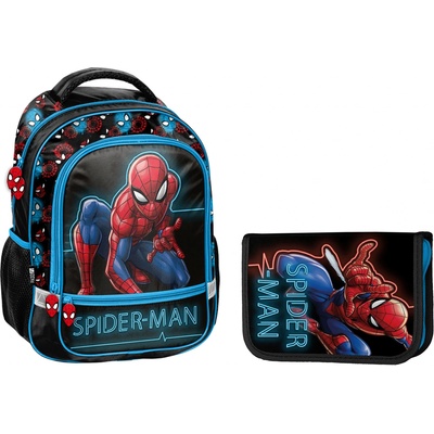 Paso Školský set dvojkomorový batoh + peračník Spiderman