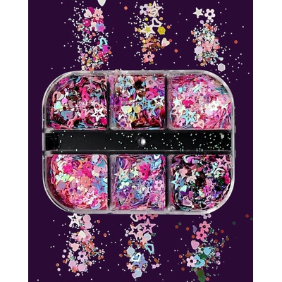 Sada holografických ozdob do pryskyřice – Zboží Mobilmania