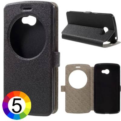 LG K5 Window Кожен Калъф и Протектор