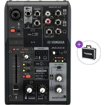Yamaha AG03 MK2 BK Basic SET Смесителен пулт (AG03MK2B-BASIC-SET)