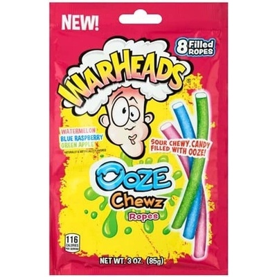 Warheads Ooze Chewy kyslé ovocné pendreky 85 g