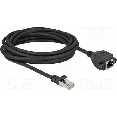 Delock 87005 Prodlužka Ethernet S/FTP Kat: 6a 5m černý