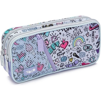 YOLO Ученически несесер yolo bff - 2 ципа (121274-170-87)