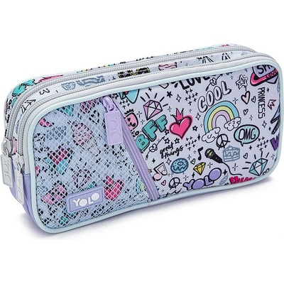 YOLO Ученически несесер yolo bff - 2 ципа (121274-170-87)
