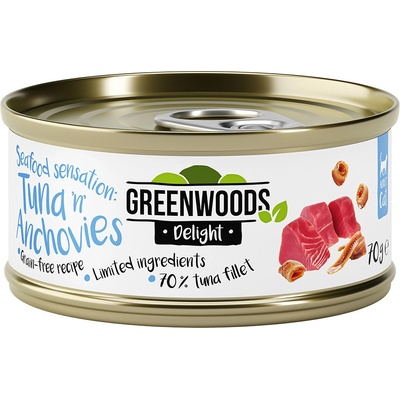 Greenwoods Delight Tuna Fillet with Anchovies 6 x 70 g