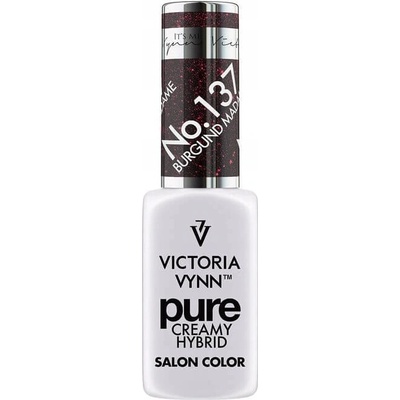 Hybridní lak, barevná báze Victoria Vynn 137 burgund madame 8 ml