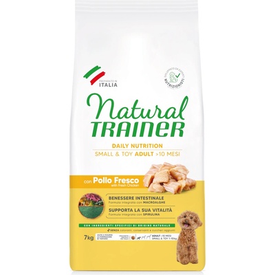 Natural Trainer Adult Small & Toy s kuracím 2 x 7 kg