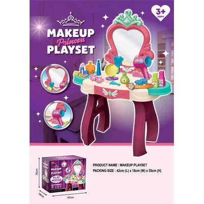 Mamido Kosmetický stoleček s příslušenstvím Makeup Princess set MT1621