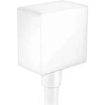 Hansgrohe Fixfit - Съединител за маркуч Square с обратен клапан, матово бял 26455700 (26455700)