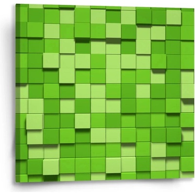 Sablio Obraz Green Blocks 3D - 50x50 cm
