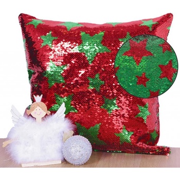 Forbyt efekt flitr Hviezdy červenozelená 40 x 40 cm