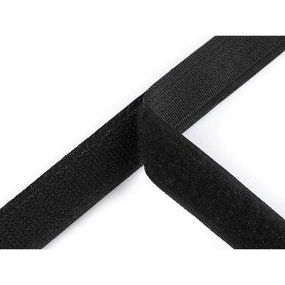 Stoklasa Suchý zip háček + plyš šíře 20 mm PES Balení: 25 m, Varianta: 2 černá 2 černá