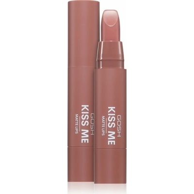 Gosh Copenhagen Kiss Me Matte Lips krémový rúž s matným efektom 005 Naked Kiss 3 g