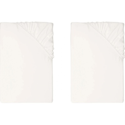 Livarno Napínacia plachta z bambusovej viskózy Premium 90-100x200 biela 2 kusy 800013493