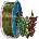 GEEETECH PLA Silk Dual Green+Red - 1, 75 mm / 1000 g (700-001-1571)