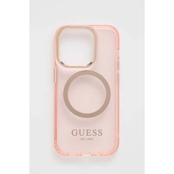 GUESS Кейс за телефон Guess iPhone 14 Pro 6, 1" в розово (GUHMP14LHTCMP)