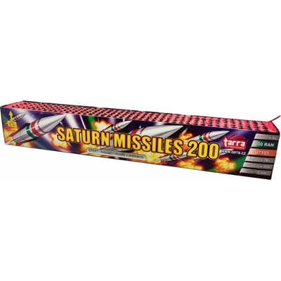 Ohňostroj Baterie výmetlic SATURN MISSILES 200 ran 18 1 Čína U7105
