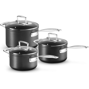Le Creuset Комплект кухненски съдове TOUGHENED, комплект от 3 бр. , черен, алуминий, Le Creuset (LECR51803000010002)