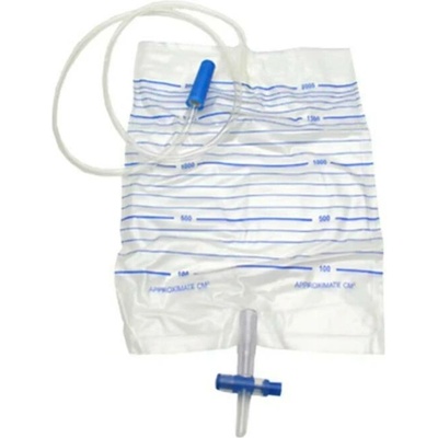 Krusse Odběrový sáček na moč 750ml Foley adaptér 1 ks