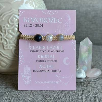 Marole Kozorožec (Lapis Lazuli, Krištáľ, Achát) 52748502237512