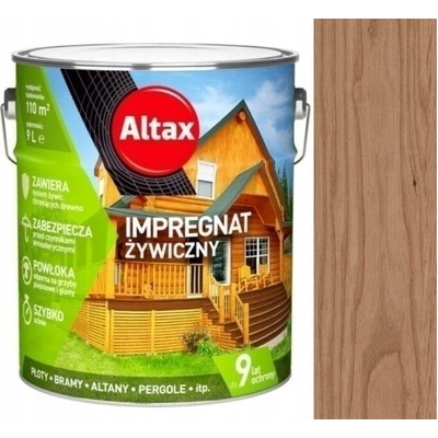Pryskyřičný impregnační nátěr na dřevo Altax 4,5 l kasztan