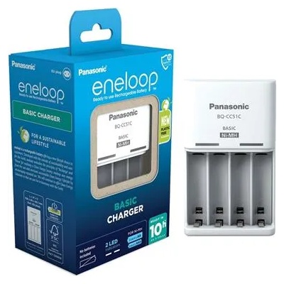 Зарядно устройство за батерии, AA/AAA, PANASONIC "Eneloop" BQCC51E-N (BQCC51E-N)
