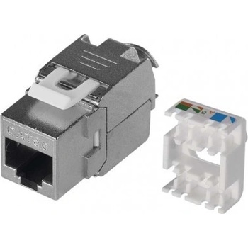 DATACOM Keystone cat5E silver STP dual-mini