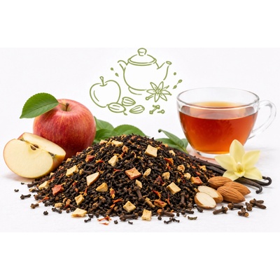 QuickTea Jablko & Mandle černý čaj 30 g