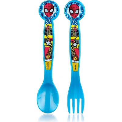Stor Detský plastový príbor SPIDERMAN 2 ks