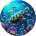 Bluebird Puzzle - Puzzle Under the Ocean round puzzle - 500 piese