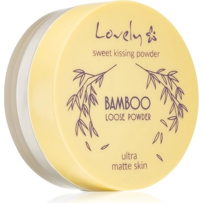 Lovely Sweet Kissing Powder Bamboo Loose Powder Ultra Matte Ultra Matte Skin transparentní matující bambusový pudr na obličej 5,5 g