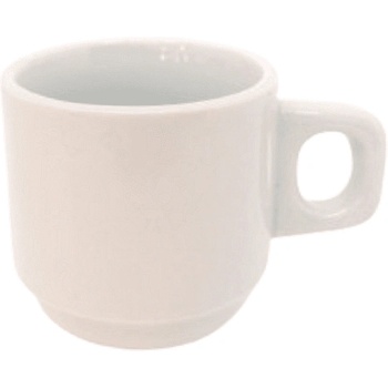 Image 1 of Чаша порцелан за кафе, бяла 80 мл