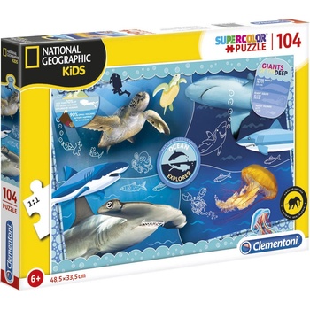 Clementoni National Geographic Kids Ocean Explorer Пъзел Унисекс 6+ години 104