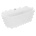 Mexen Luna 160x75 cm white/nickel (52031607500-97)