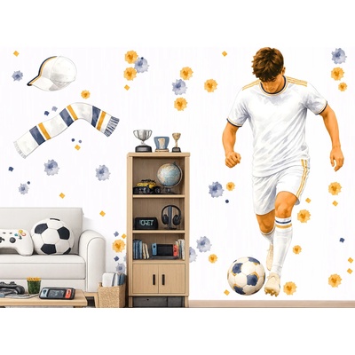 Nalepte.cz Futbalista Realu Madrid úpravy na prianie športové nálepky na stenu list 37 x 75 cm