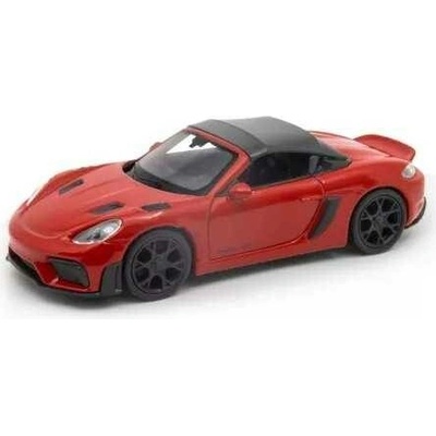 Welly Porsche 718 Spyder RS modelčervené bez střechy 1:34