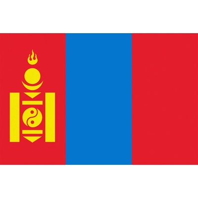 Státní vlajka Mongolsko tištěná venkovní Alerion