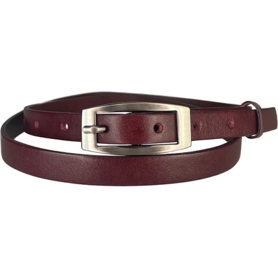 Penny Belts dámský kožený opasek 15-2-95 bordó