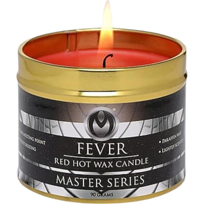 Master Series XR Brands - Fever - парафинова телесна свещ (червена, 120 g)