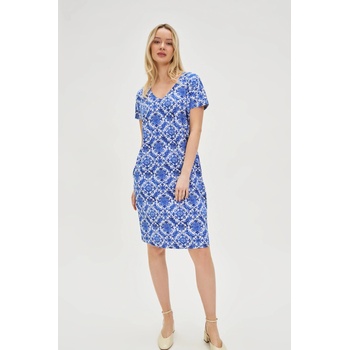 Moodo Дамска рокля Moodo синьо-бяла Moodo | Sin | ЖЕНИ | S